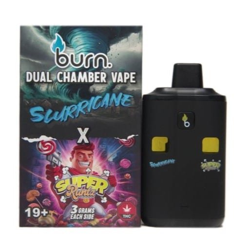 Burn Extracts – Dual Chamber Disposable Vape – Slurricane + Super Runtz (3+3 Gram)