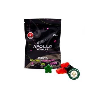 Apollo Edibles – Key Lime/Fruit Punch Shooting Stars 1000mg THC Indica