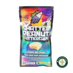 Higher Fire Extracts – Shatter Peanut Butter Chocolate Cups – Cookies and Cream 2500mg THC