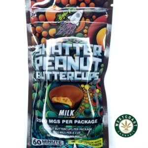 Higher Fire Extracts – Shatter Peanut Butter Chocolate Cups – Milk 2500mg THC