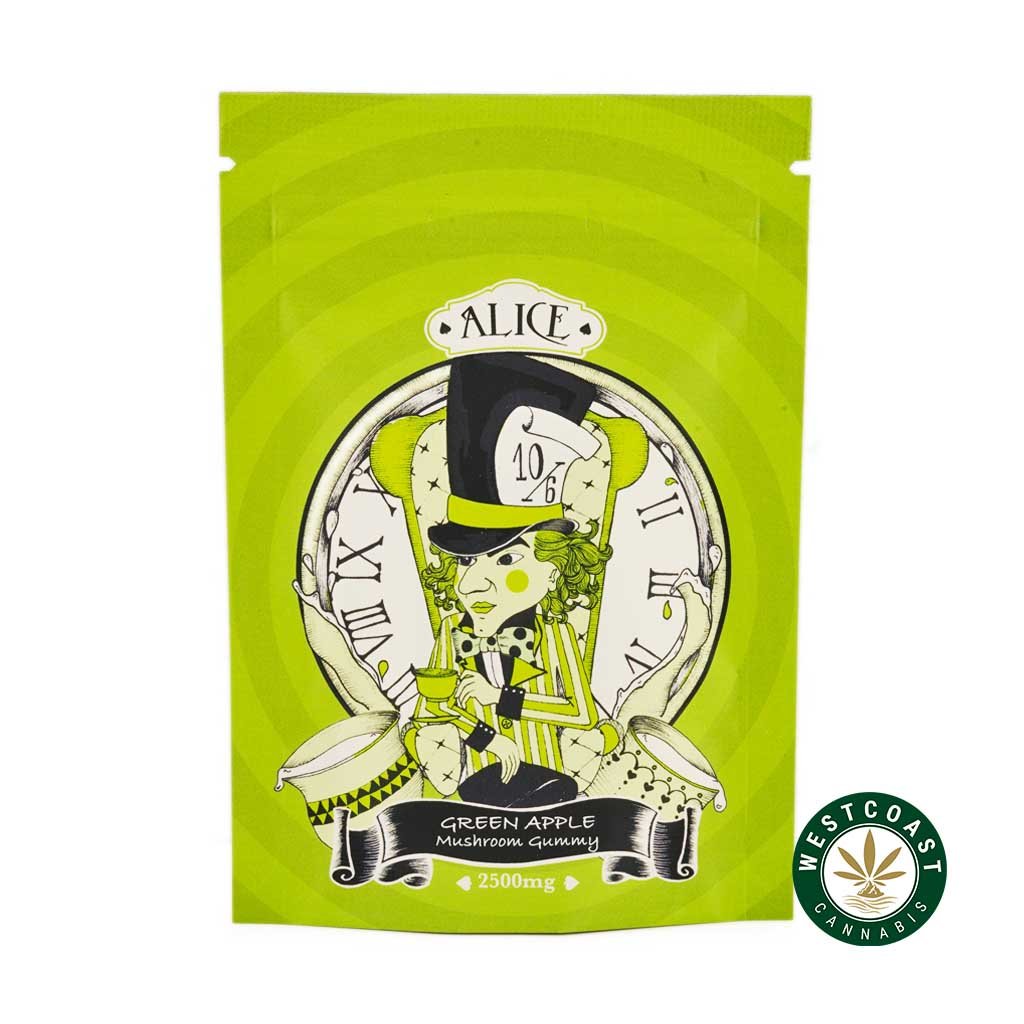 Alice Mushroom Gummy – Green Apple 2500mg