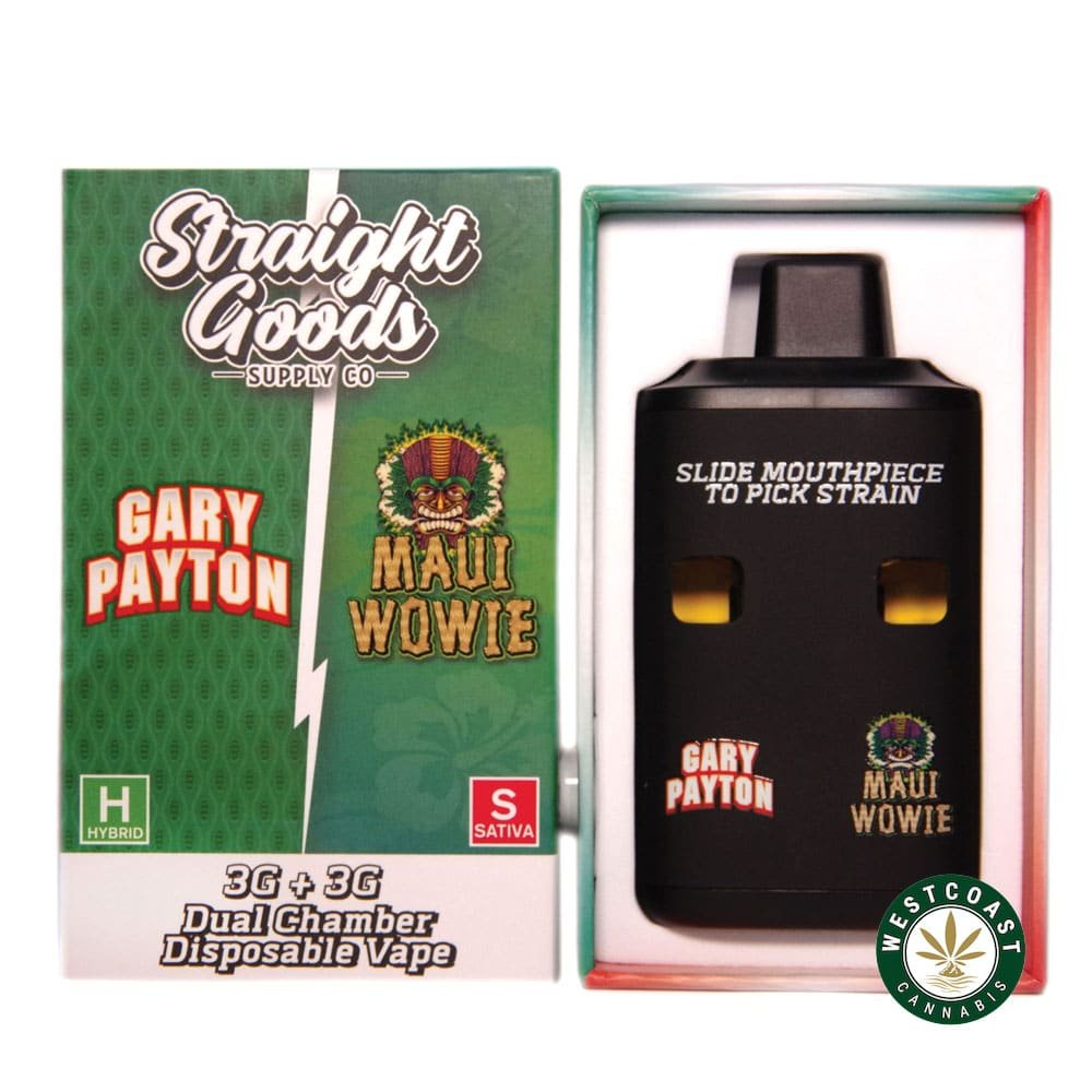 Straight Goods – Dual Chamber Vape – Gary Payton + Maui Wowie (3 Grams + 3 Grams)