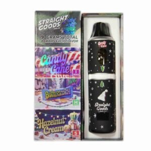 Straight Goods – Triple Chamber Vape – Christmas Series – Candy Cane + Butterscotch + Hazelnut Cream (3 Grams + 3 Grams + 3 Gram)