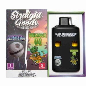 Straight Goods – Dual Chamber Vape – Death Star+ Pineapple OG (3 Grams + 3 Grams)